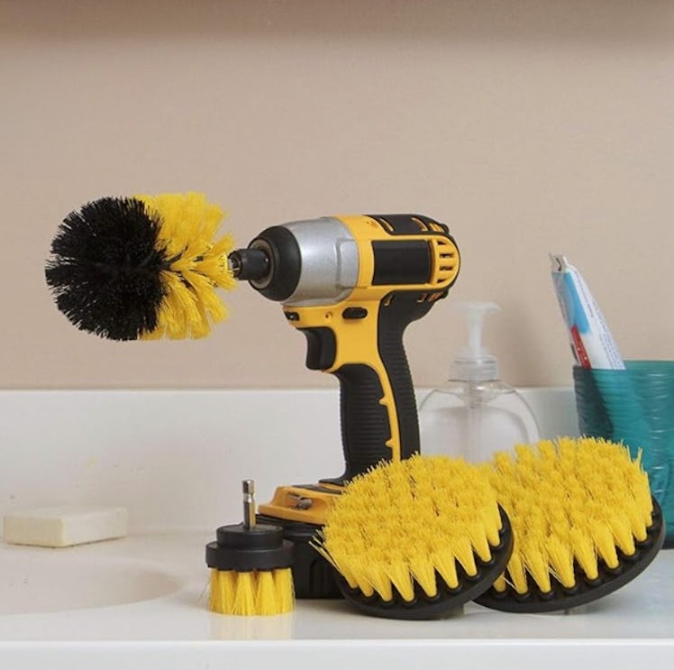 Drillbrush Shower Scrubber Brush Set (4 Pieces)