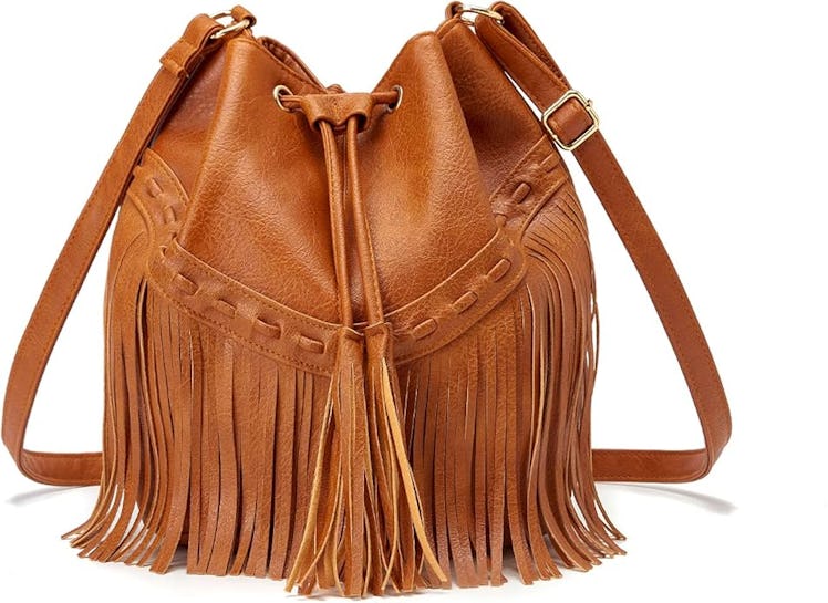 Gladdon Fringe Bucket Bag