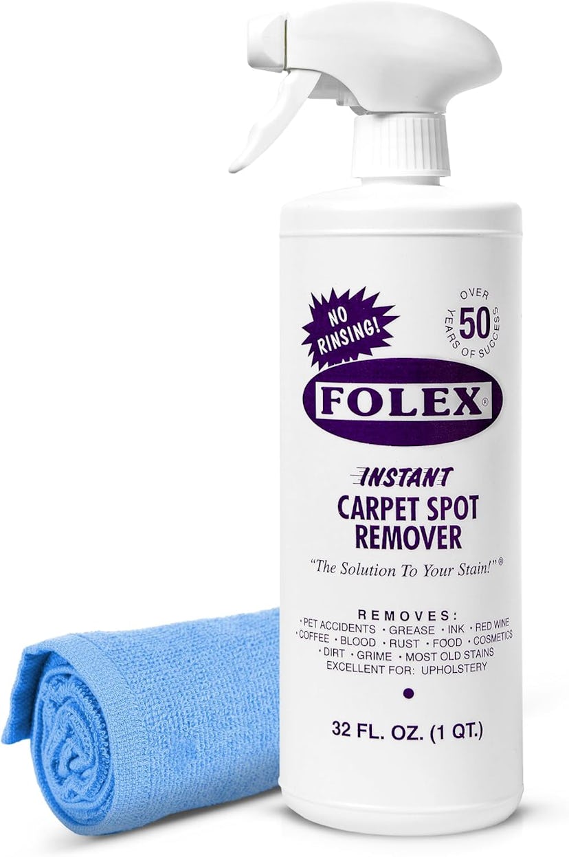 Folex 32oz Instant Carpet Spot Remover Carpet Cleaner with Reusable Cleaning Cloth