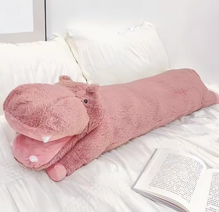 Ryttir Hippo Stuffed Animal Body Pillow
