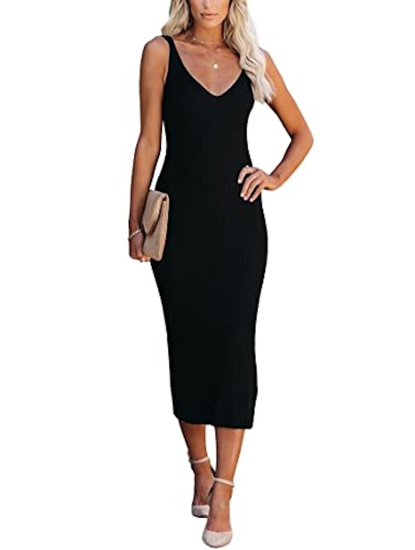 Lacozy Bodycon Midi Dress 