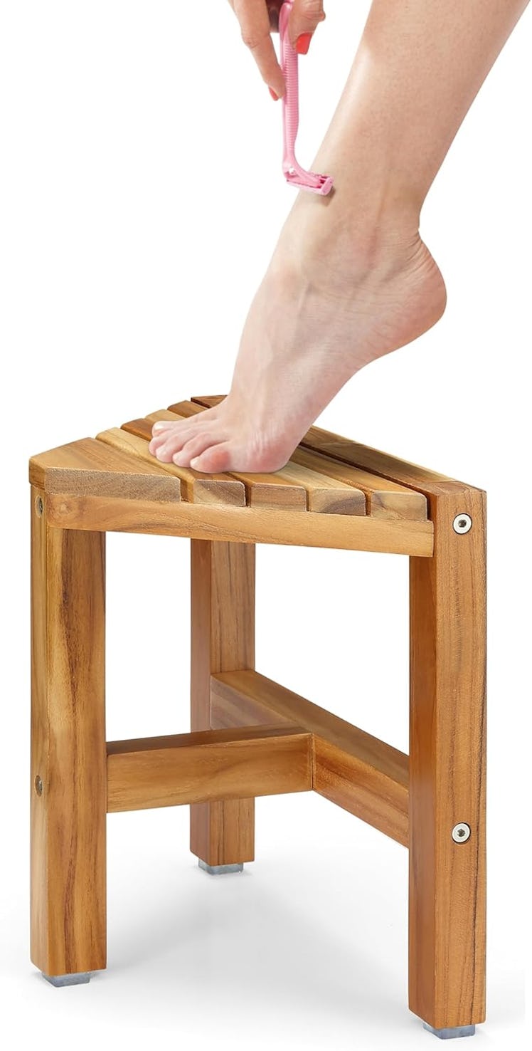 PERFNIQUE Teak Shower Stool