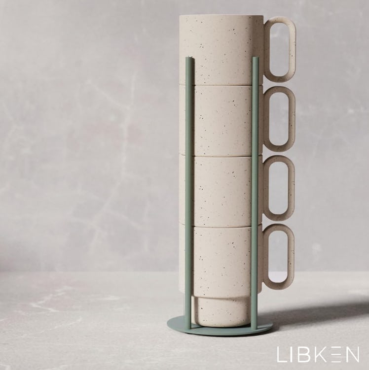 Libken Stackable Coffee Mug Set (4-Pieces)