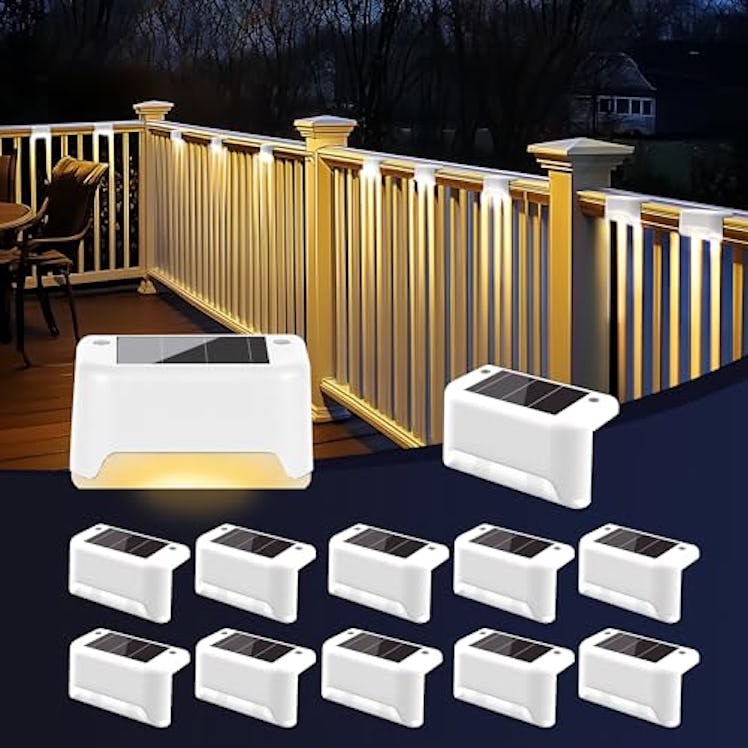 PATIOWIN Solar Fence Lights (12-Pack)