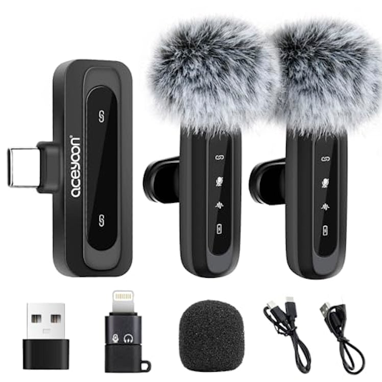 aceyoon Wireless Lavalier Microphone Set
