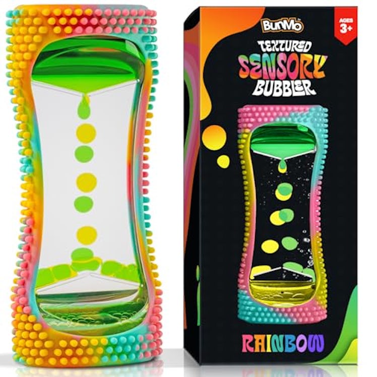 BUNMO Liquid Motion Bubbler Sensory Toy - Calming Fidget Toy for Kids & Adults, Textured Silicone Bu...