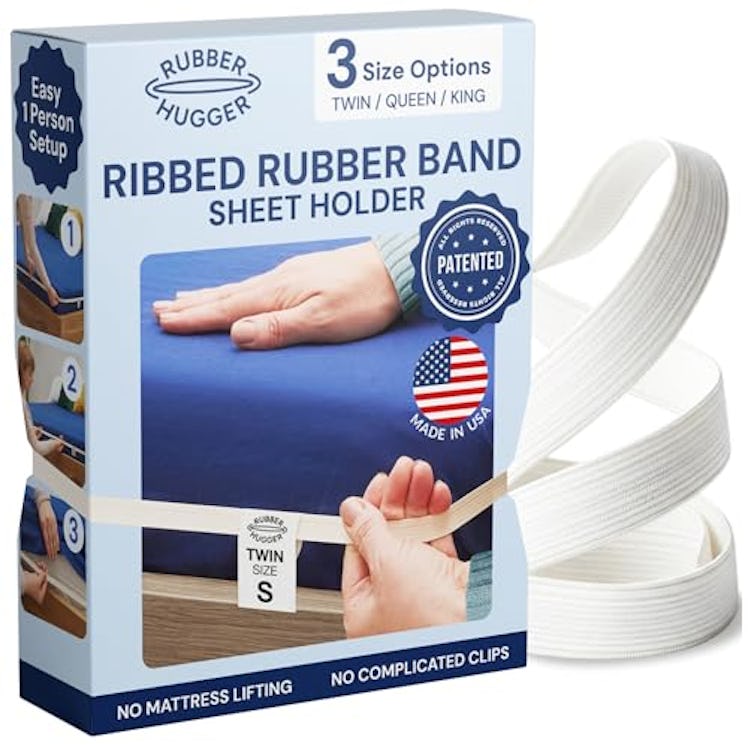 RUBBER HUGGER Bed Sheet Straps (3 Pieces)