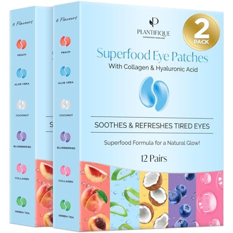 PLANTIFIQUE Superfood Under Eye Patches (24 Pairs)