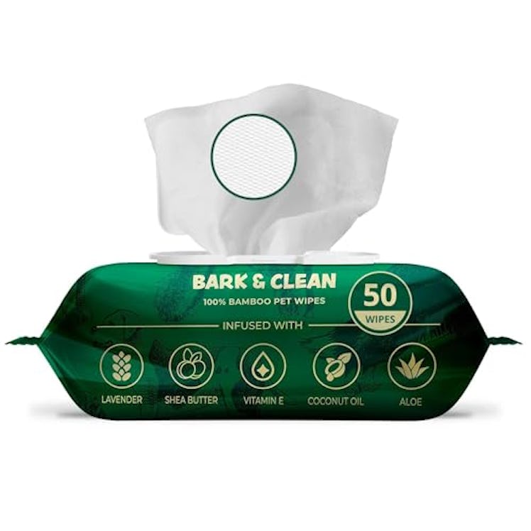 Bark & Clean Bamboo Dog Wipes (110-Pack)