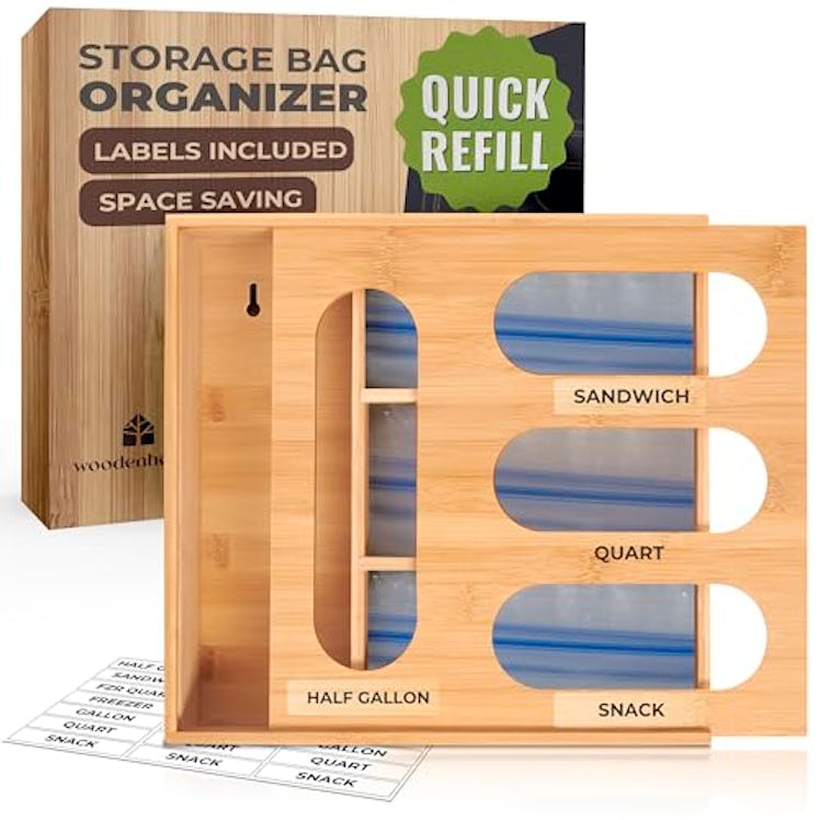 WOODENHOUSE LIFELONG QUALITY Bamboo Storage Bag Organizer