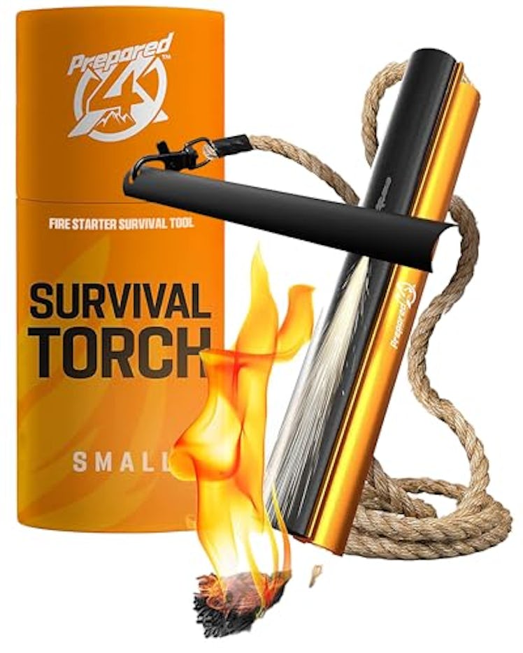 Fire Starter Survival Tool - All-in-One Patented Flint and Steel Fire Starter Kit - Ferro Rod Fire S...