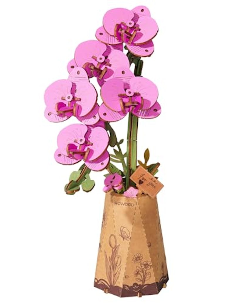 rowood Wooden Flower 3D Puzzle