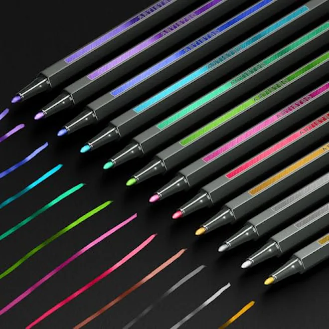 ARTISTRO Metallic Markers (12-Pack)