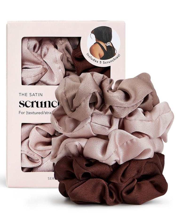 Kitsch Satin Scrunchies (5-Pack)