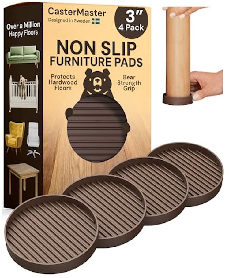 CasterMaster Nonslip Furniture Pads (4-Pack)