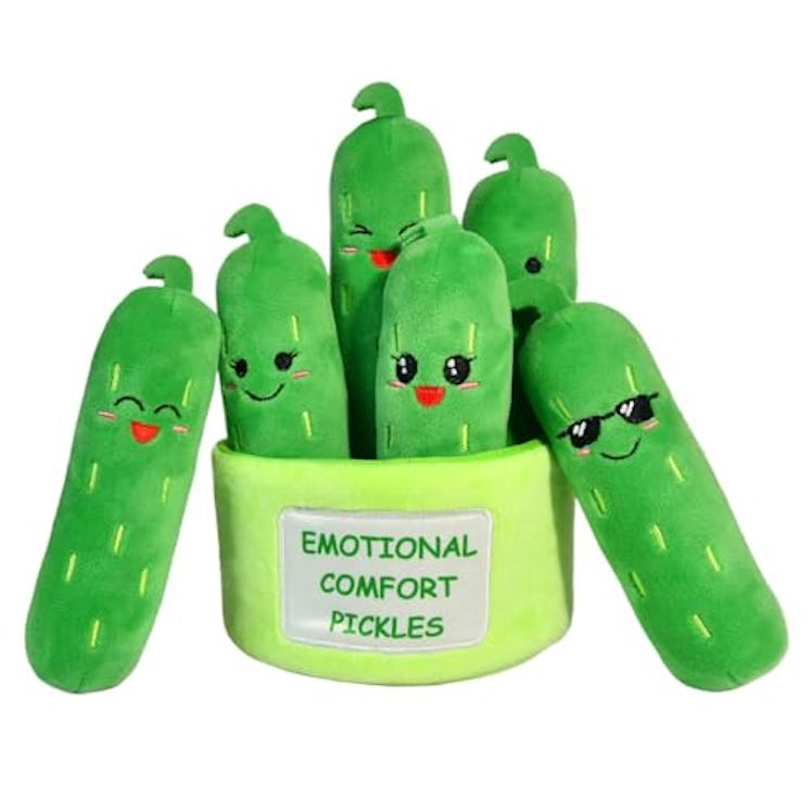 Kingwee Emotional Support Pickle Plush Toys