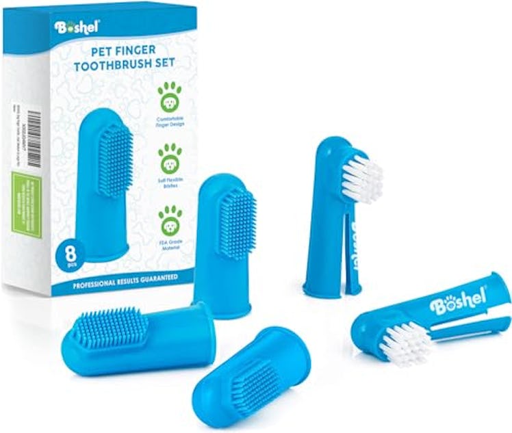 Boshel Pet Finger Toothbrush (8-Pieces)