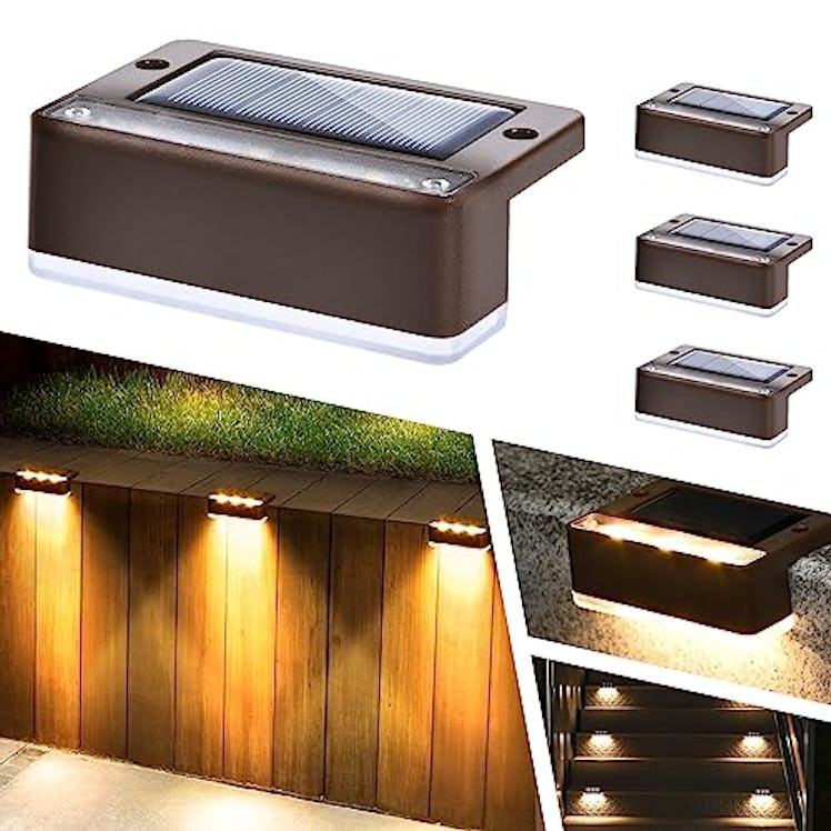 SOLPEX Solar Fence Lights (4-Pack)