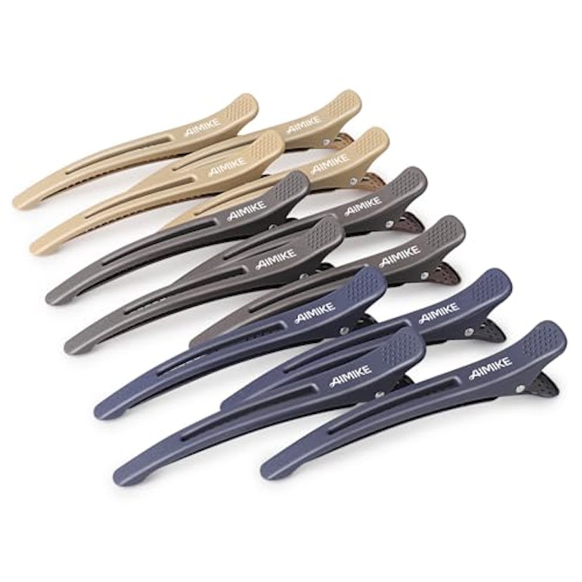 AIMIKE No Crease Duck Billed Hair Clips (12-Pieces)