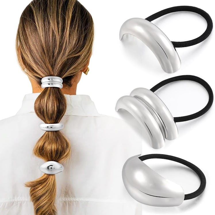 Yougeigy Metal Hair Ties (3-Pack)