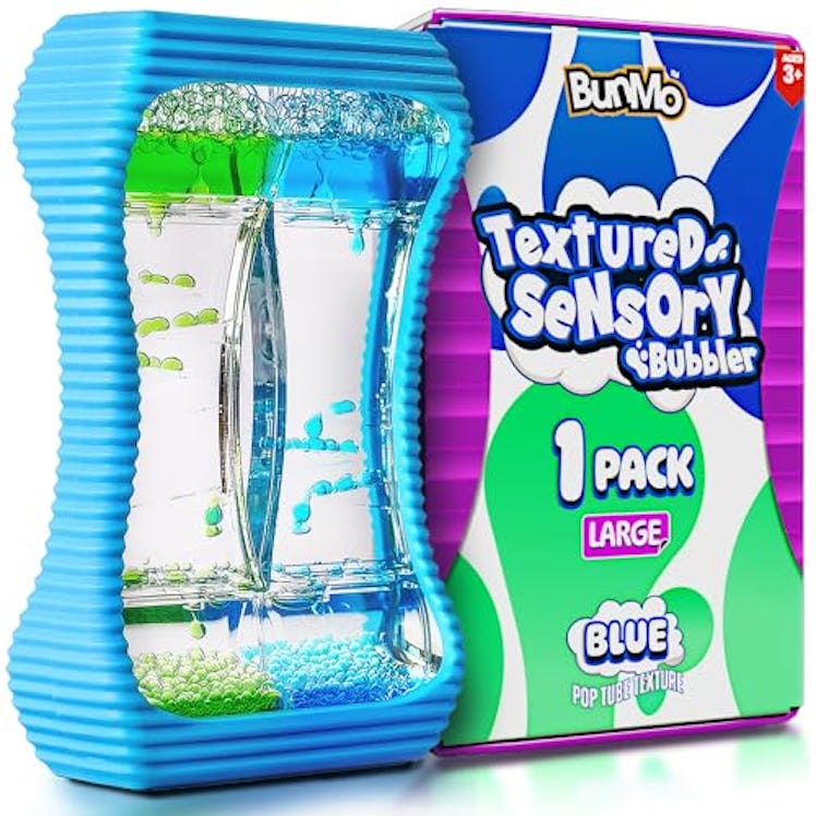 BUNMO Liquid Motion Bubbler Sensory Toy - Calming Fidget Toy for Kids & Adults, Textured Silicone Bu...