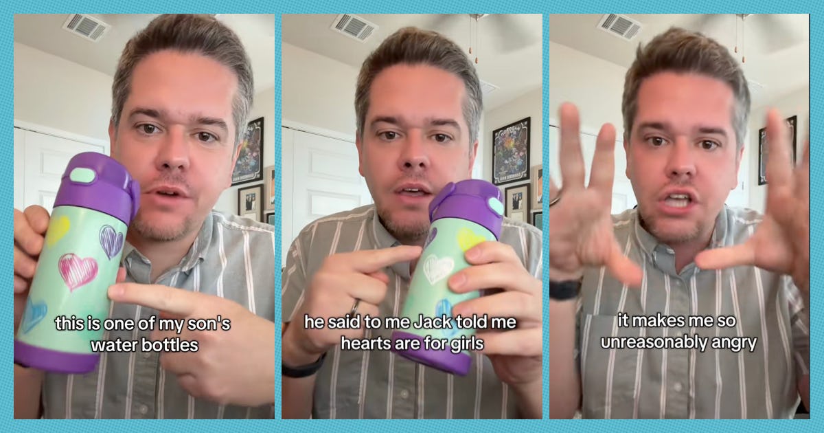 Dad Gets "Unreasonably Angry" At The Idea That "Hearts Are For Girls"