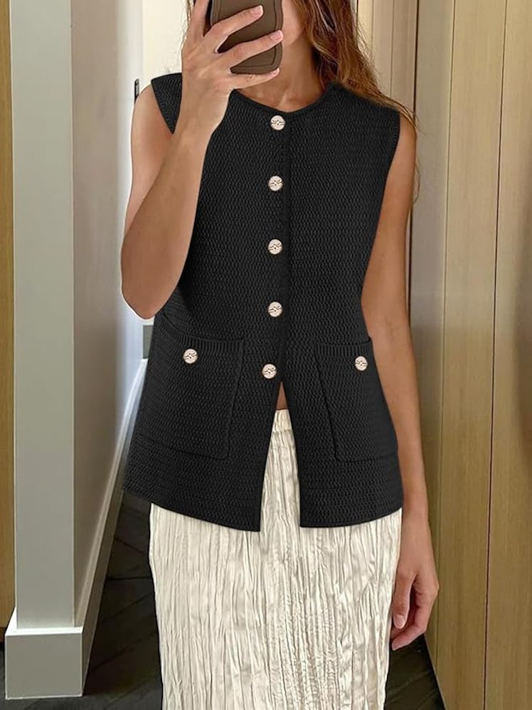 Yousify Button Down Sweater Vest