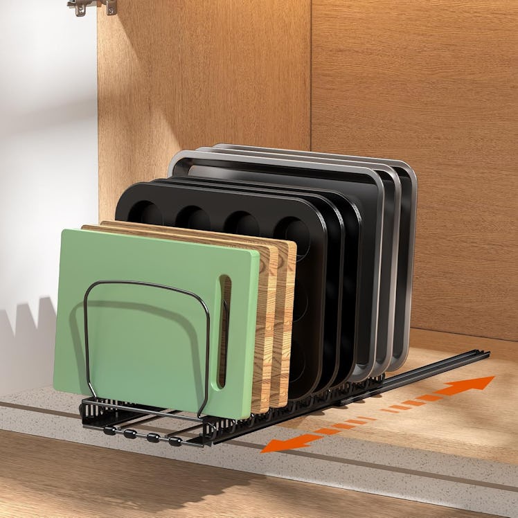Housolution Pull Out Baking Tray and Cookie Sheet Organizer