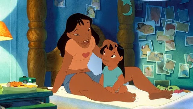 Nani and Lilo in a scene from Disney's 'Lilo & Stitch'