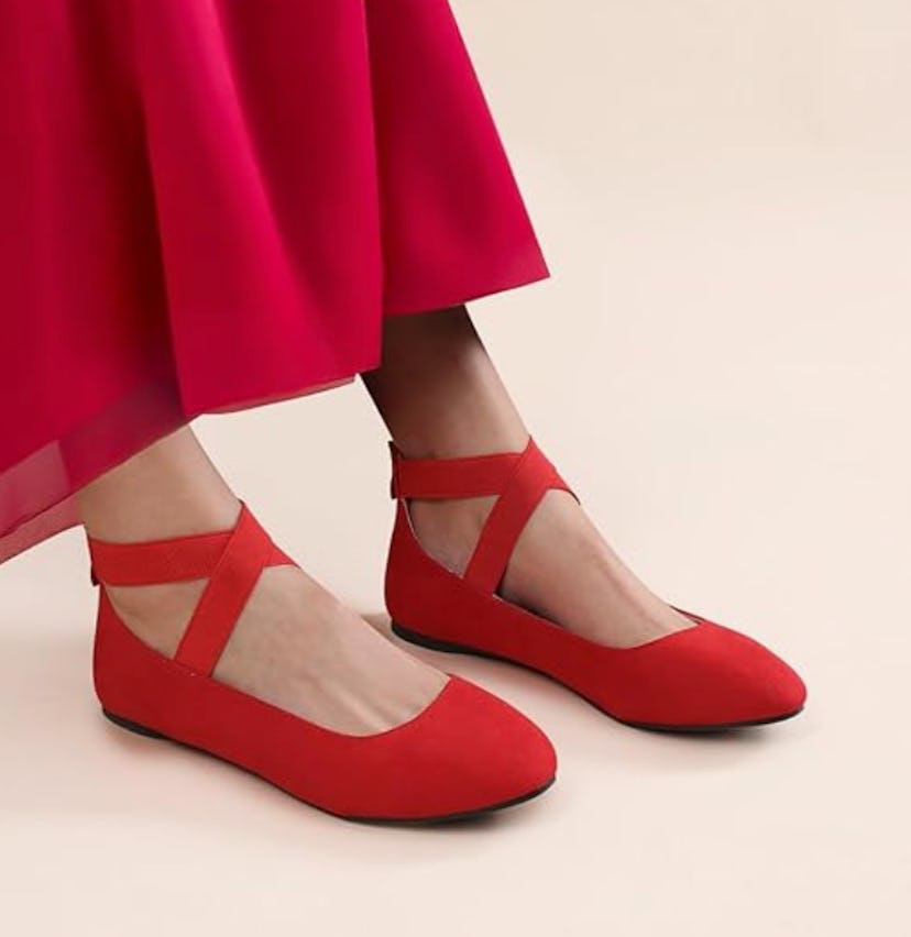 DREAM PAIRS Ankle Strap Flats