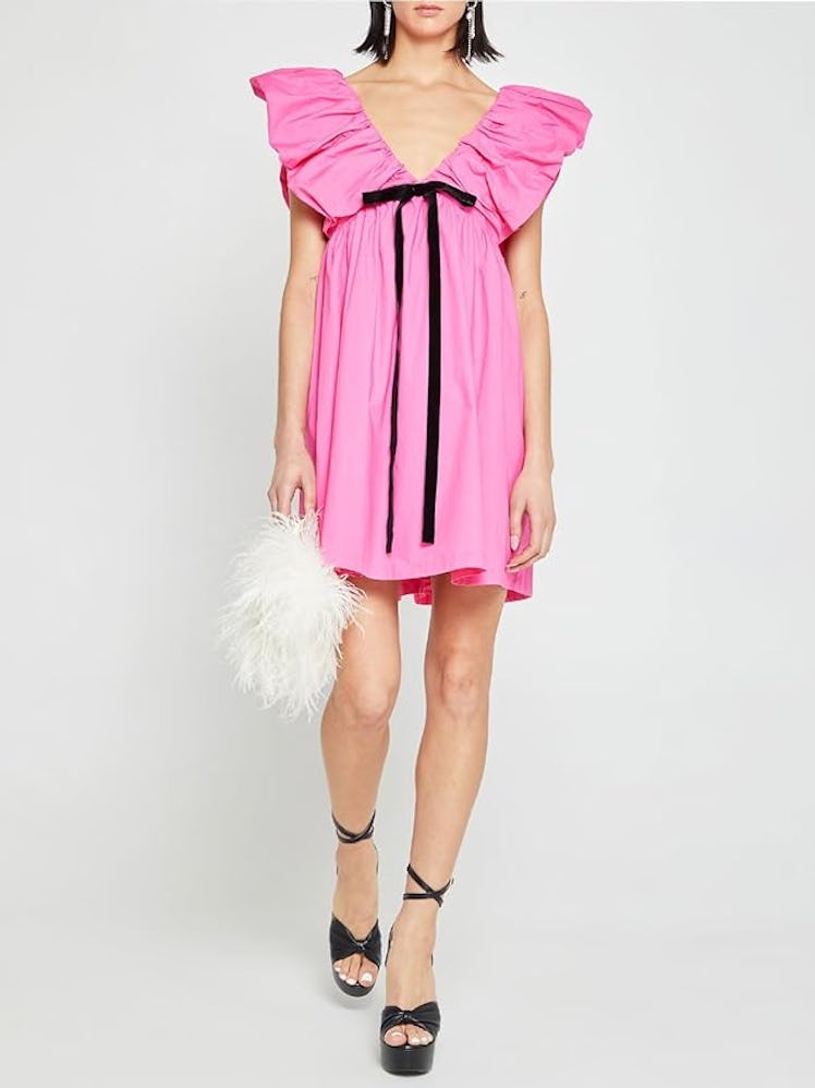 hibshaby Puff Sleeve Babydoll Dress