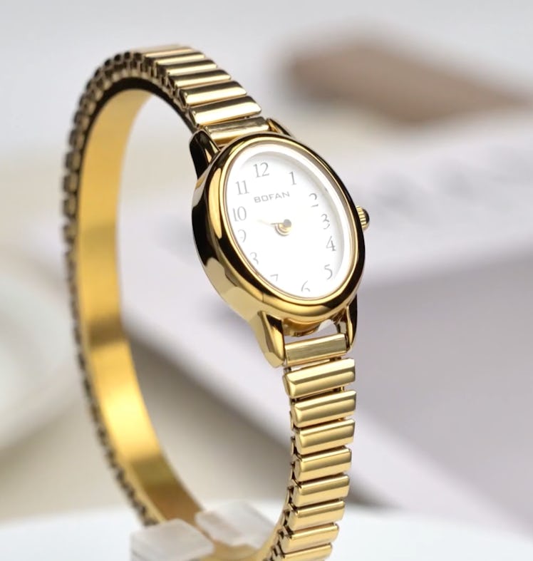 BOFAN Thin Gold Watch