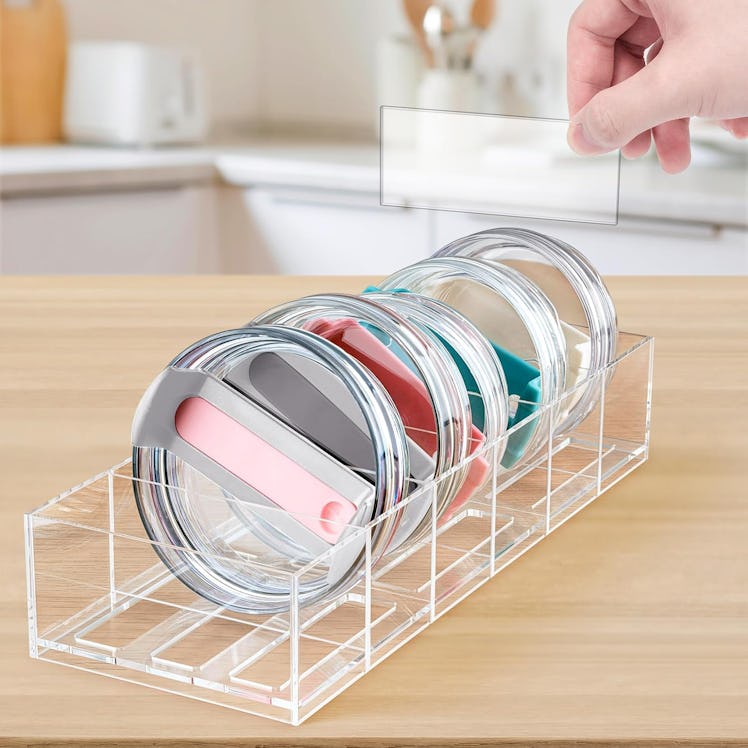 Gracenal Acrylic Tumbler Lid Organizer