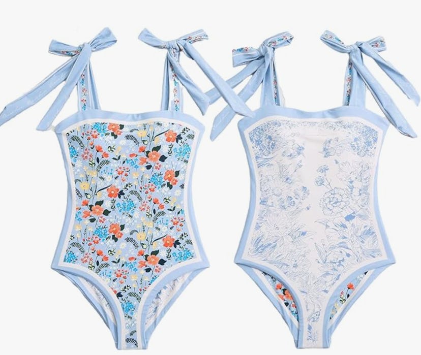 ASHER FASHION Reversible Bathing Suit 