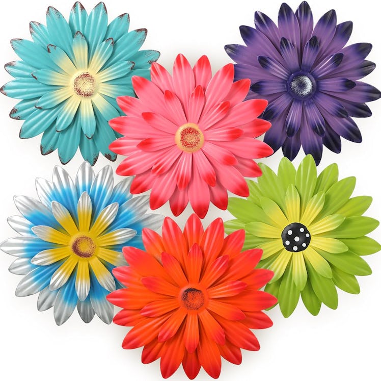 Zhehao Metal Flower Wall Art (6 Pieces)