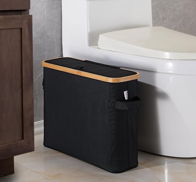 FuBegi Toilet Paper Storage Basket with Lid