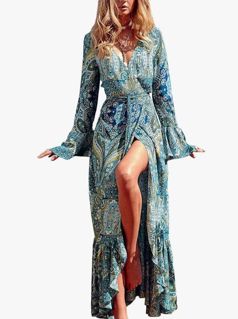 R.Vivimos Long Sleeve Maxi Dresses