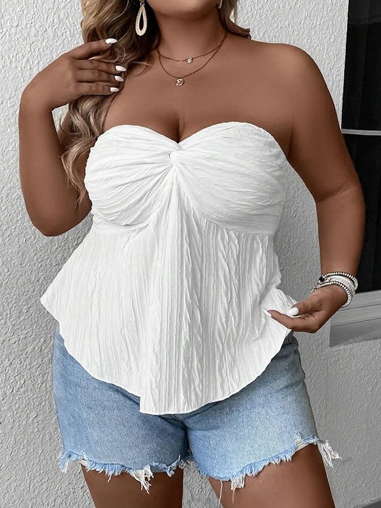 SOLY HUX Twist-Front Bandeau Top