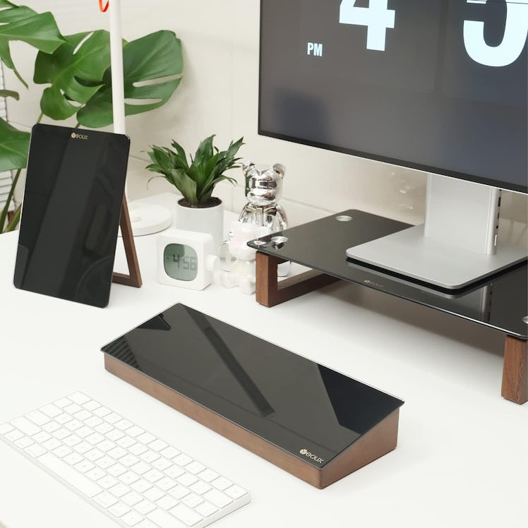 YEOUX Black Glass Dry Erase Board