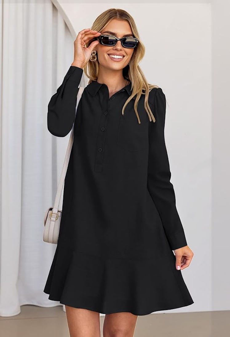MEROKEETY Tunic Dress