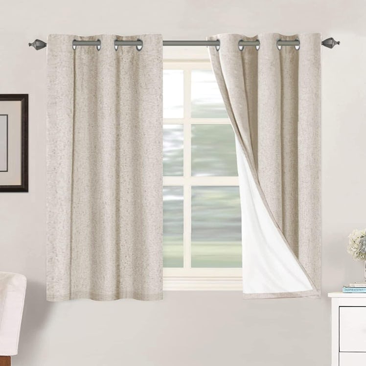 H.VERSAILTEX Linen Blackout Curtains