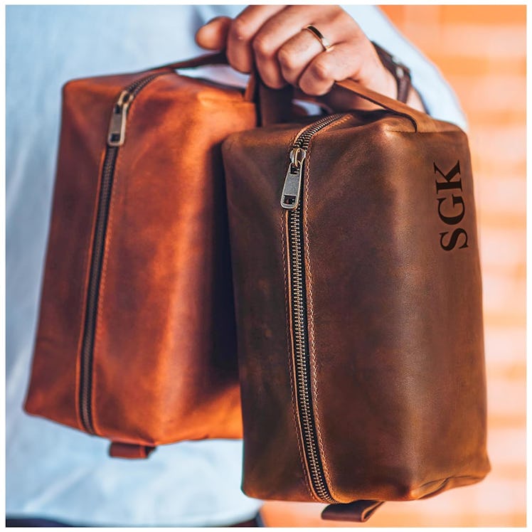 Viva Workshop Genuine Leather Toiletry Bag 