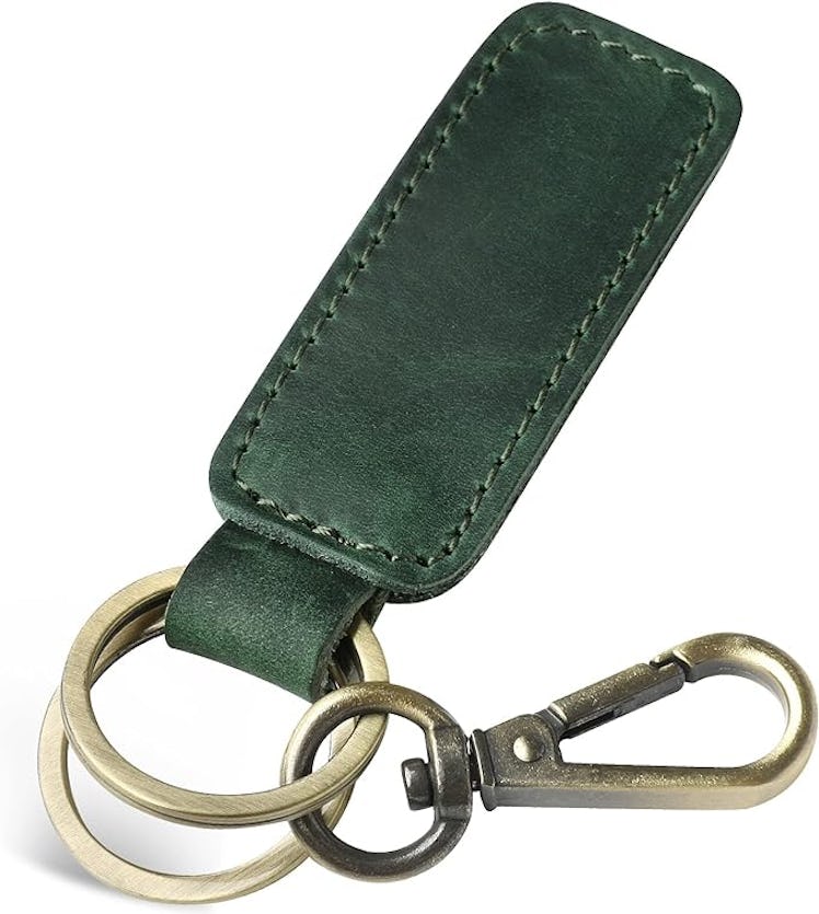 Jack&Chris Genuine Leather Car Keychain
