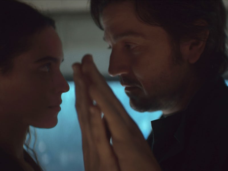 (L-R): Bix Caleen (Adria Arjona) and Cassian Andor (Diego Luna) in Lucasfilm's ANDOR Season 2, exclu...