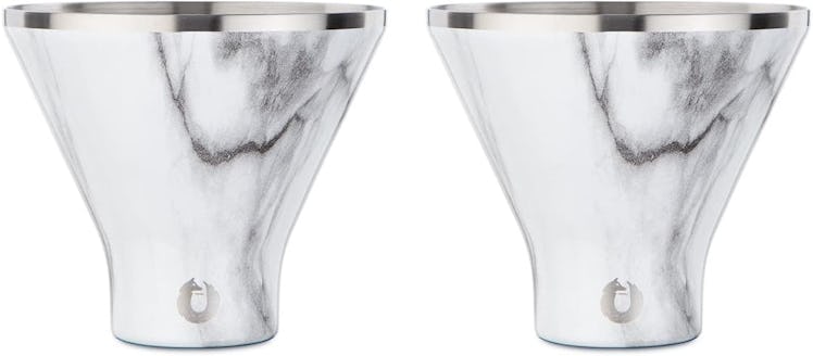 SNOWFOX Insulated Stainless Steel Martini Glasses (Set of 2)