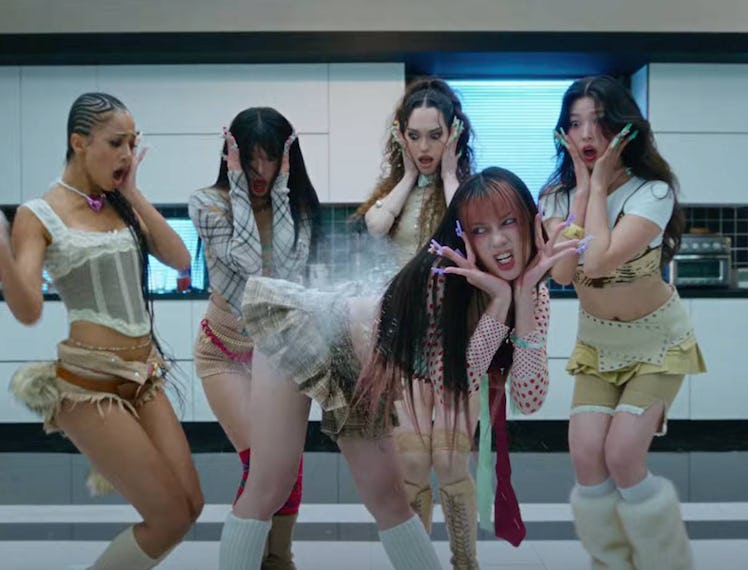 A still from Katseye's "Gnarly" music video