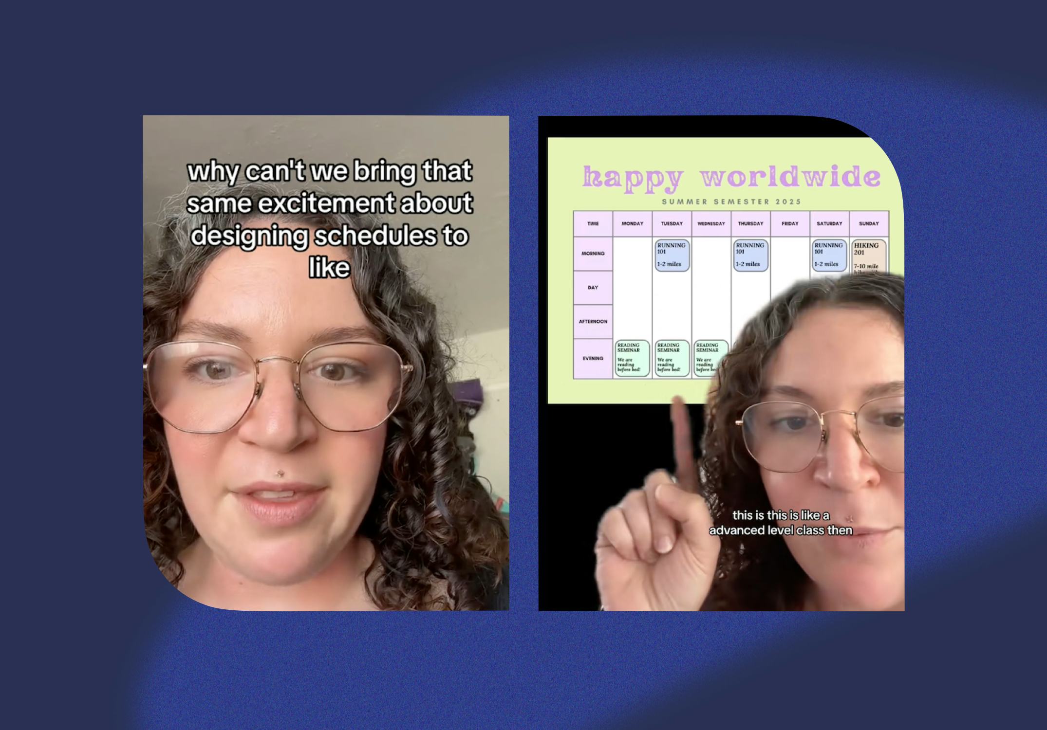 Setting your life up like a college semseter.