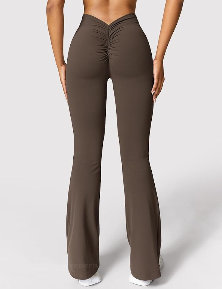 YEOREO Scrunch Flare Leggings