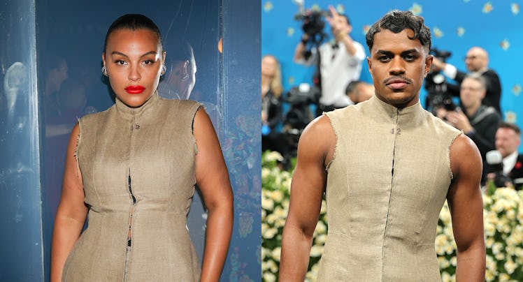 Paloma Elsesser and Jeremy Pope 2025 Met Gala.