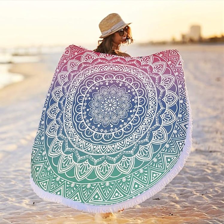 RosieLily Oversize Round Towel Blanket